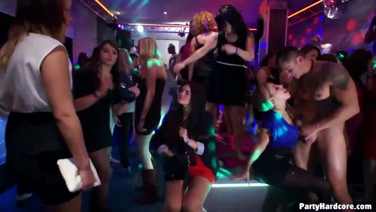 [Tainster] - Big Cock Blonde Party Part 4 - CFNM Action - Leila Moon