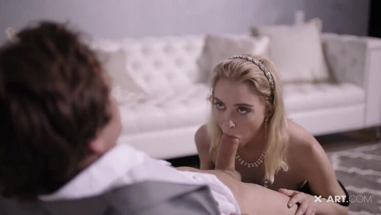 Blonde Chloe in Action