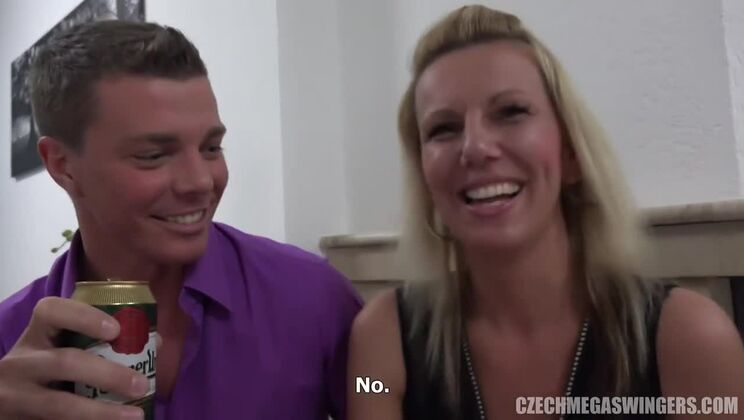 Czech Swinger Frenzy: Blonde, Brunette and Big Tits Part 1