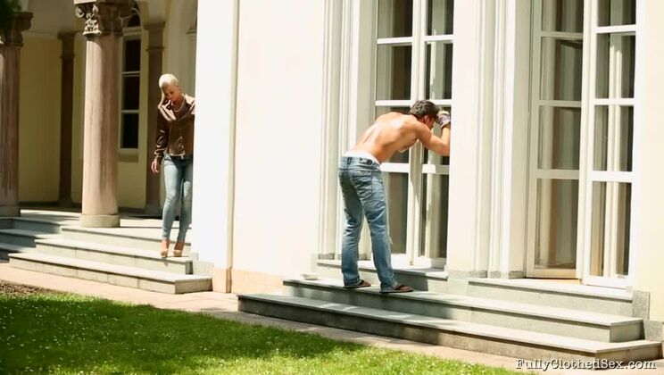 Grass Burns And Satin With Nathaly