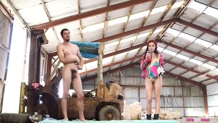 Brunette Sonia & Lucas - Casting Interview Gone Wild