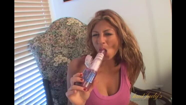 Masturbating with Big Tits and Favorite Toys