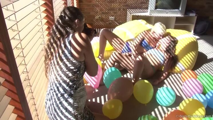 BTS Peek: Lana and Magda's Balloon Playtime