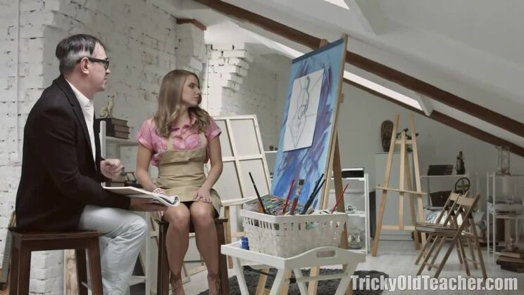 Old Teacher Vlada Fucked By Young Dad