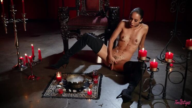 [Twistys] - October Phantasmagoria Brunette Ebony Facial - Bunny Colby - Mila Monet