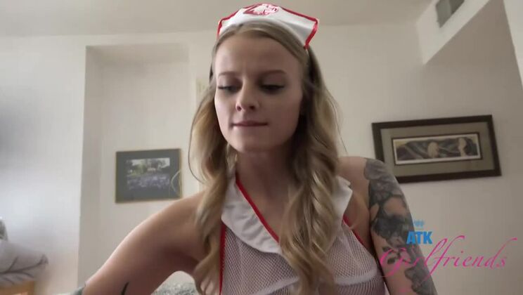 [ATKGirlfriends] - Paris White Shaved Nurse Gets Fucked - Paris White