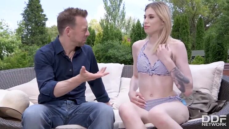 [HandsOnHardcore] - Outdoor Blonde Fuck with Milena Devi - Milena Devi