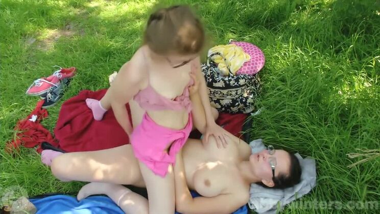 Jada & Maia Get Intimate Outside