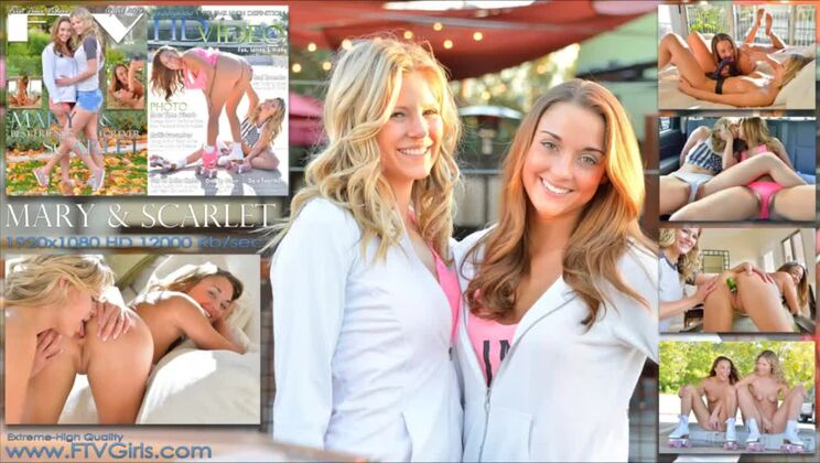 Young Lesbians Mary and Scarlet Get Naughty