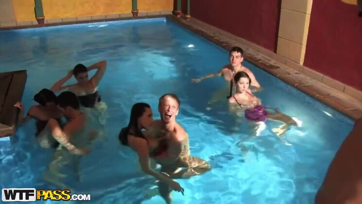 [CollegeFuckParties] - College Group Orgy with Amateur Brunettes - Mona Lee - Angelica - Kattie Gold - Kyle - Frank - Eva Torres - Marc
