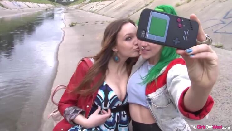 [GirlsOutWest] - Anne Melb and Emerald in Big Tits Action - Anne Melb