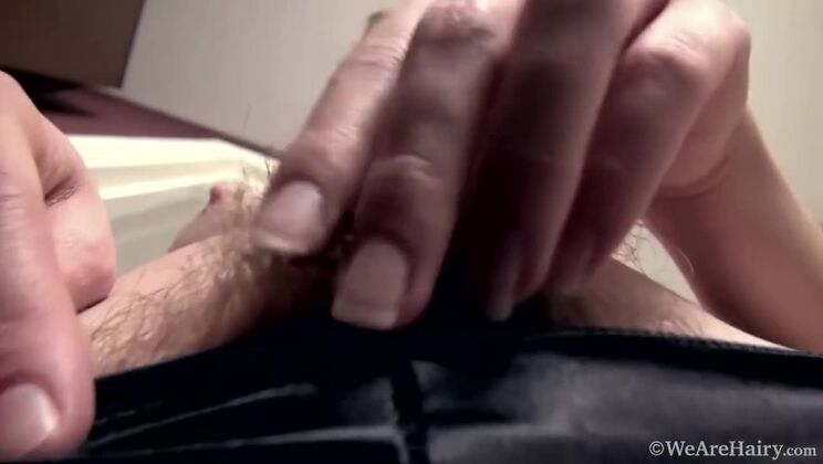 Dani Blonde Shows Off Her Hairy Pussy