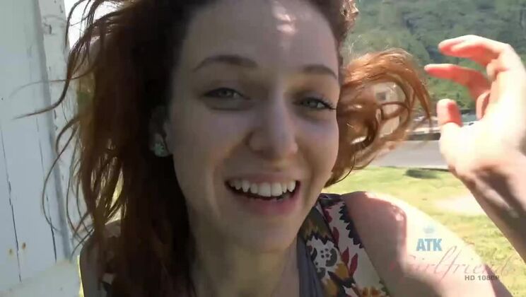 [ATKGirlfriends] - Redhead Emma Evins Deepthroat Delight - Emma Evins