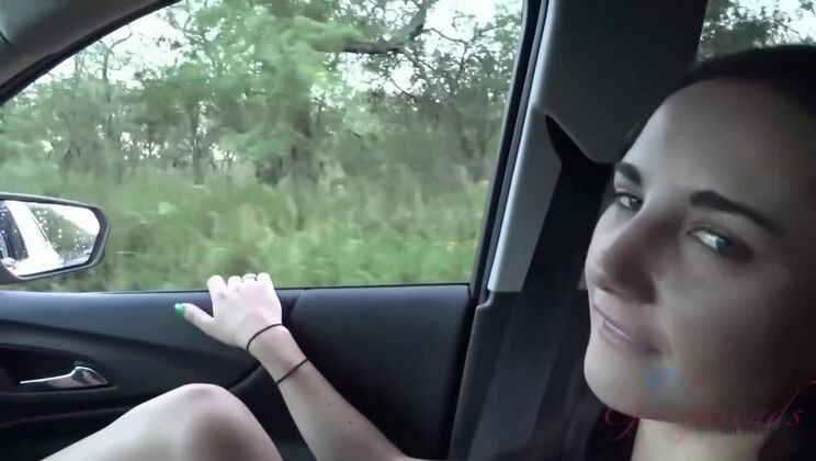 Small Tits Jade Amber Snorkels and Plays at the Beach