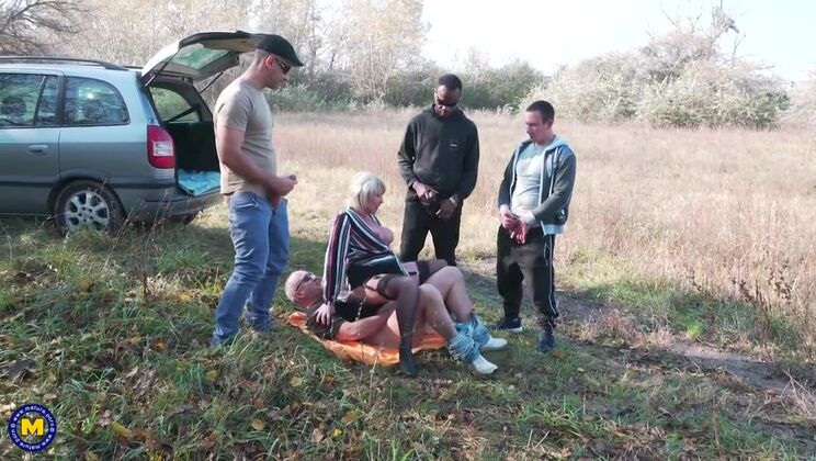 Amy Gets Gangbanged by 4 Interracial Guys