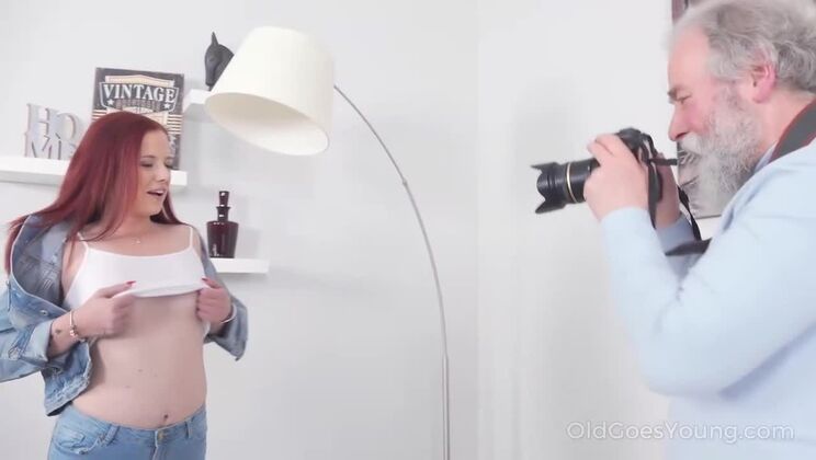 Young Brunette Fucked by Old Tiffani Love