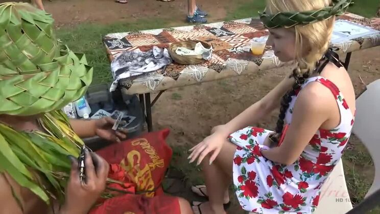 Hawaii Fun With Blonde Alina West