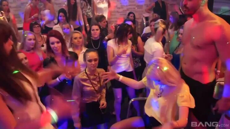 Interracial Orgy with Blonde, Brunette, and Big Tit Women