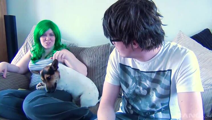 Tattiana's BBW Body and Big Boobs Fuck Nerd's Brain