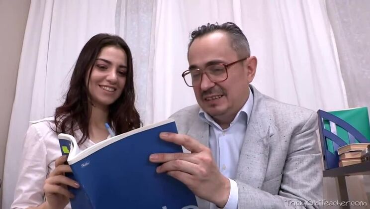 Teacher Fucks Young Esenia with a Big Creampie