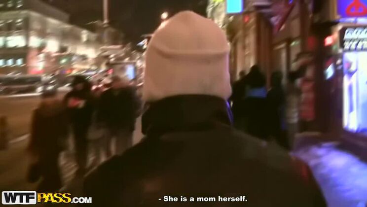 [PickupFuck] - Redhead Mayola Fucks Denis and Eric in Public - Ilya - Katarina - Denis