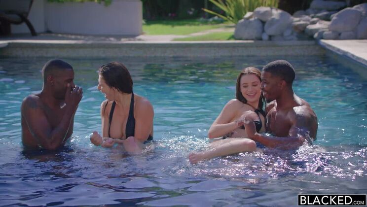 [BLACKED] - Friendship Goes Hardcore with Two BBCs - Lana Rhoades - Isiah Maxwell - Leah Gotti - Jason Brown