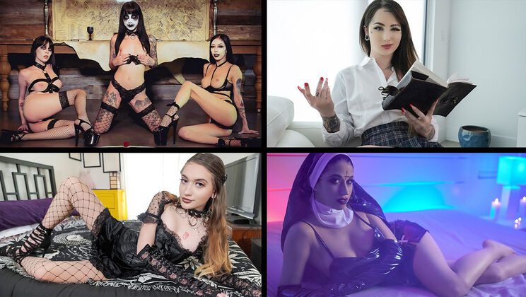 [TeamSkeetSelects] - Gothic Chicks with Val Steele and Friends