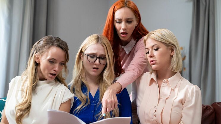 [Girlsway] - Foursome Face Sitting Fuck Fest - Pristine Edge - Kit Mercer - Audrey Madison - Jupiter Jetson