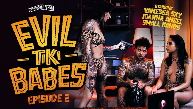 [BurningAngel] - Face Sitting with Vanessa Sky and Joanna Angel - Vanessa Sky - Small Hands - Joanna Angel