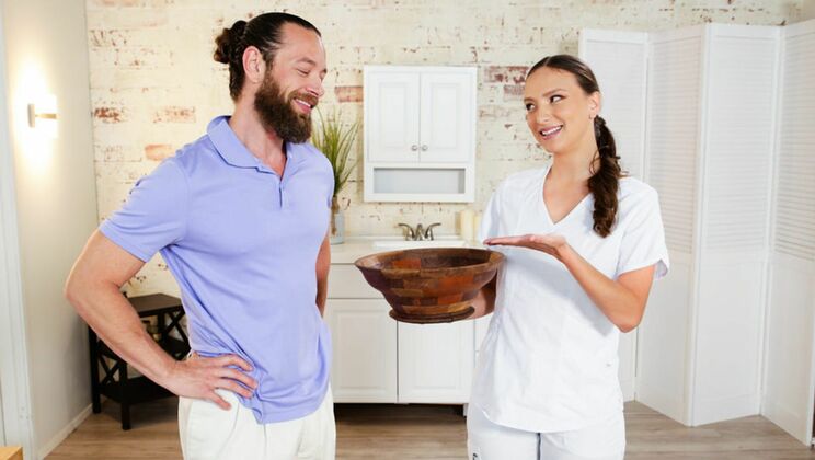 Hairy BrunetteGets Fingering and Cum