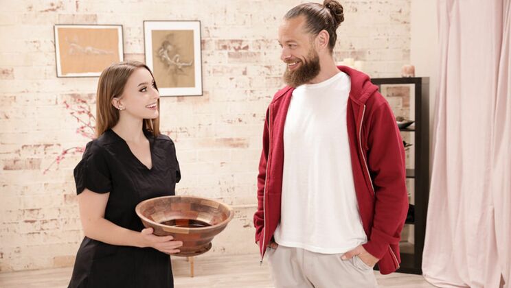 [NuruMassage] - HARD Work Leads To Big Cock Fun! - Brad Newman - Laney Grey