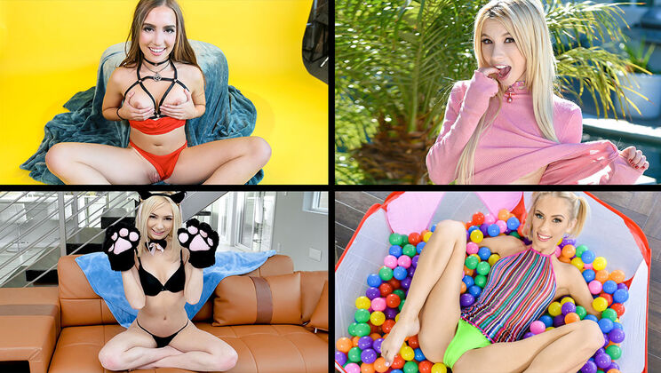 [TeamSkeetSelects] - Cute Girls Fucking Compilation - Kenzie Reeves - Aria Carson - Bailey Base - Kimmy Kimm