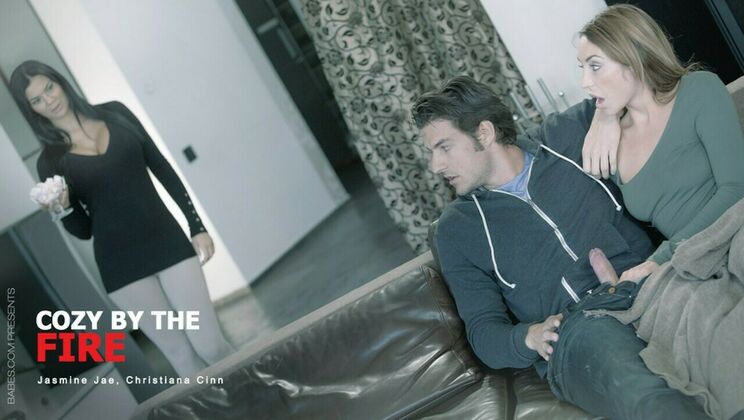 [StepmomLessons] - Natural Tits and a Cozy Night - Jasmine Jae - Jay Smooth - Christiana Cinn