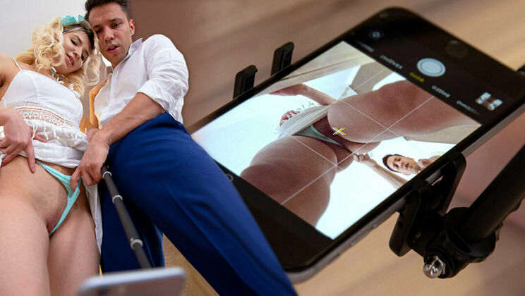 Facial Frenzy with Shaved Teen Cuties