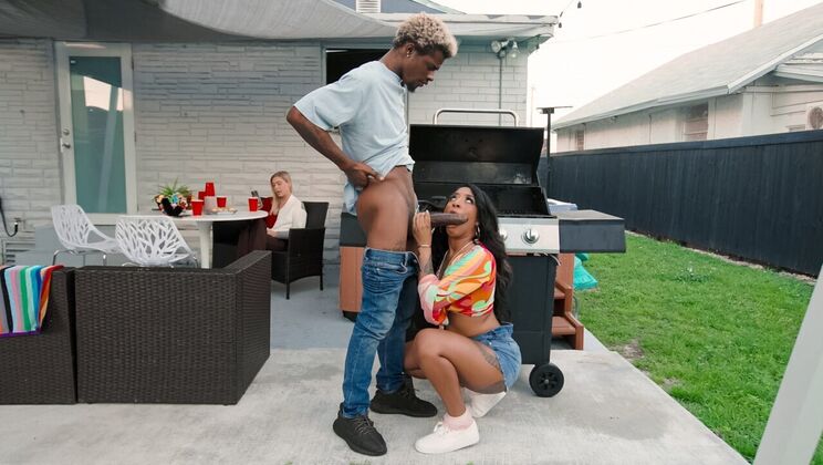 [SneakySex] - Spring Fling Interracial BBQ