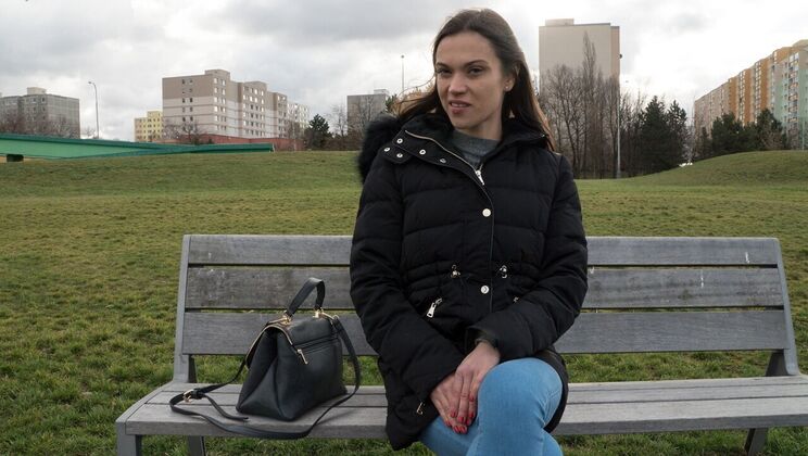 [PublicAgent] - Basement Blowjob and More with Tourist - Thomas Hyka - Alyssa Reece