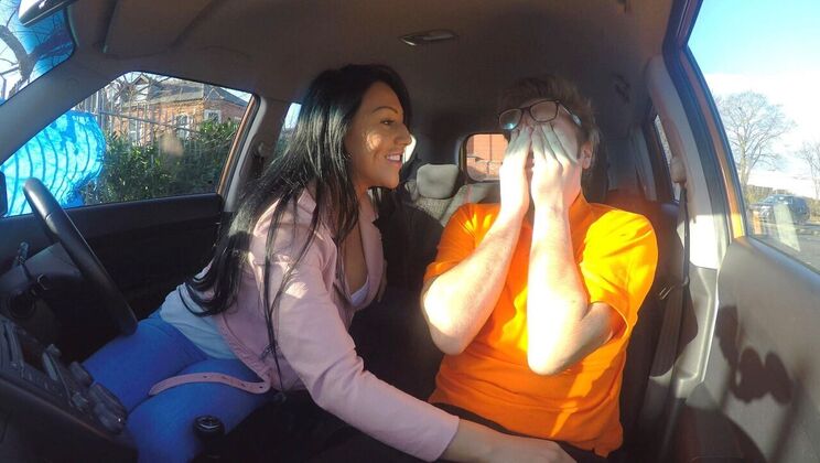 [FakeDrivingSchool] - Ryder's Backseat Blowjob: A Rebel Teen