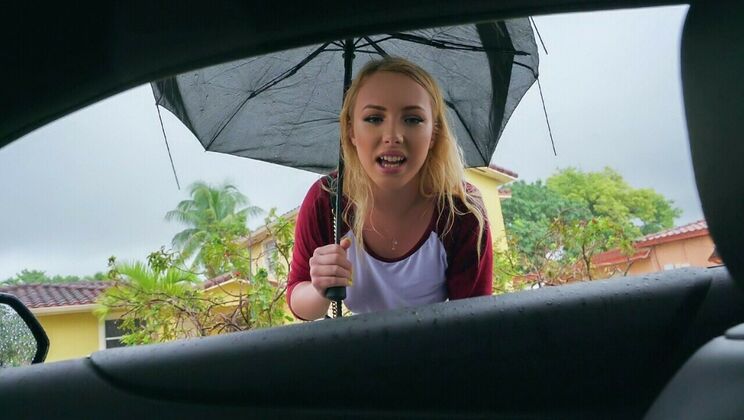 [StrandedTeens] - Blonde Blowjob in the Rain