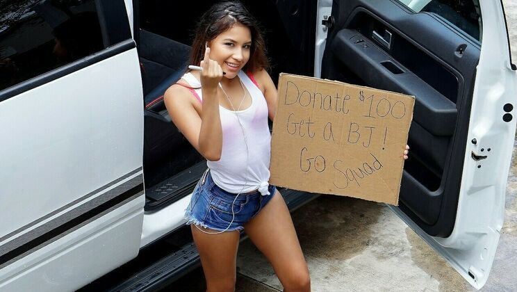 [PervsOnPatrol] - Tempting Teen's Car Wash Delight - Zaya Cassidy