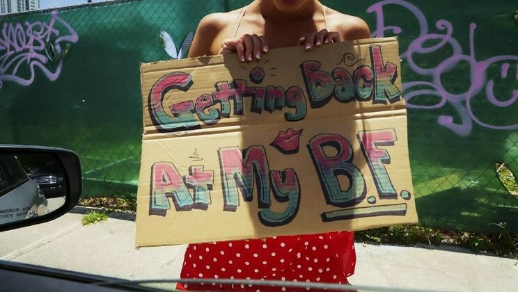 Dick's Outdoor Blonde Blowjob