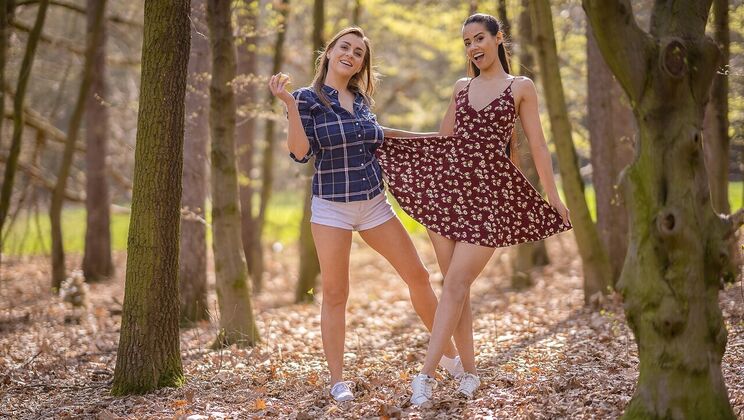 [Lesbea] - Latina and Brunette Big Tits Lesbians Lick Pussy