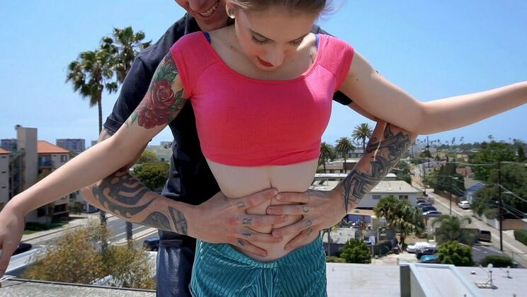 Anna de Ville Petite Girl Doggystyle