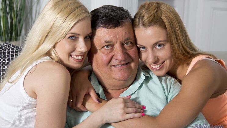 [Oldje] - Threesome with Ball Licking and 69 - Nesty - Nikky Thorne - Louis