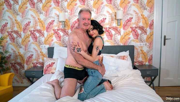 [Oldje] - Oldje Style: Tattooed Petite Brunette Gets Fucked