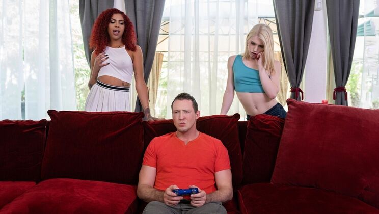 [TransAngels] - Sexy Gamer Roommate Action Part 1 - Pierce Paris - Rubi Maxim - Izzy Wilde
