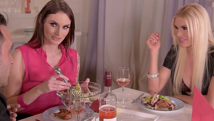 Brunette Marie Clarence & Blonde Kitana Lure's Anal Sex Tape GP248