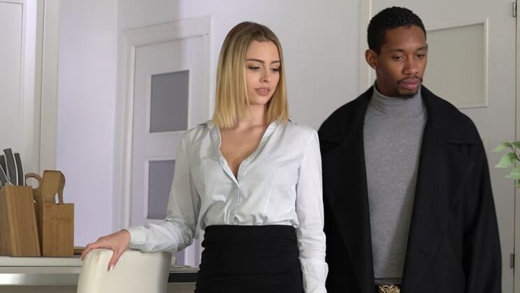 Pale Blonde Lya Missy Enjoys Interracial Fucking