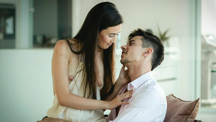 [SexArt] - Couple's Kissing and Striptease Fun