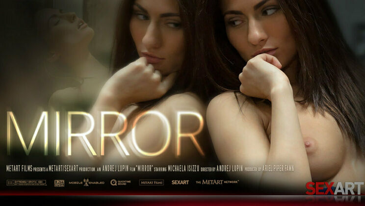 Czech Siren's Striptease in the Mirror's Gaze