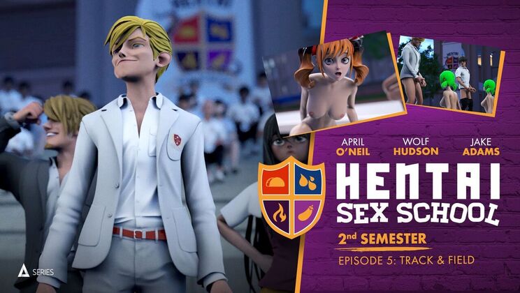 [AdultTimeAnimation] - Deepthroat Dash: Sexy Jocks in Uniform - Kira Noir - Jake Adams - Whitney Wright - April Oneil - Wolf Hudson - Serene Siren